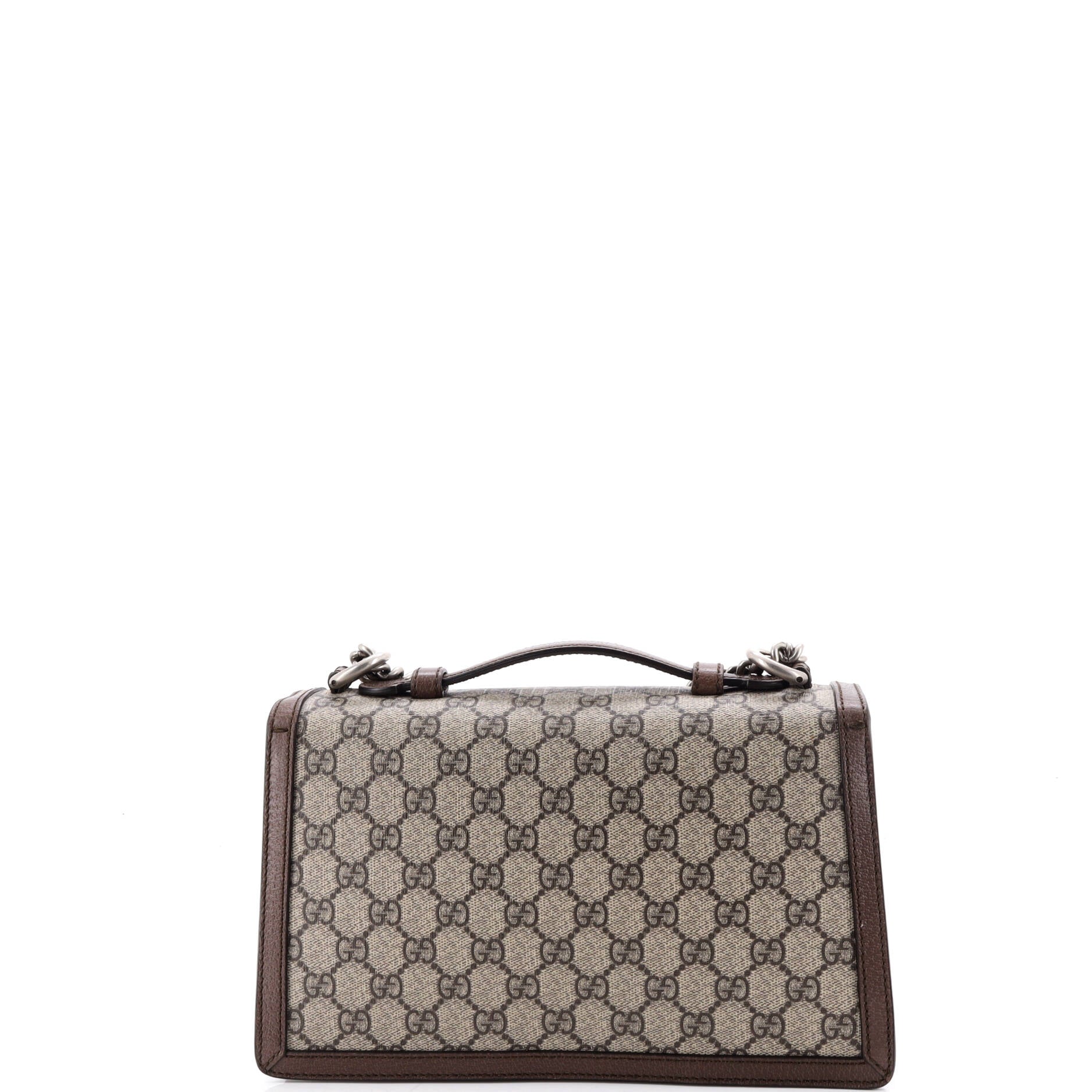 Dionysus Top Handle Chain Bag GG Coated Canvas Small