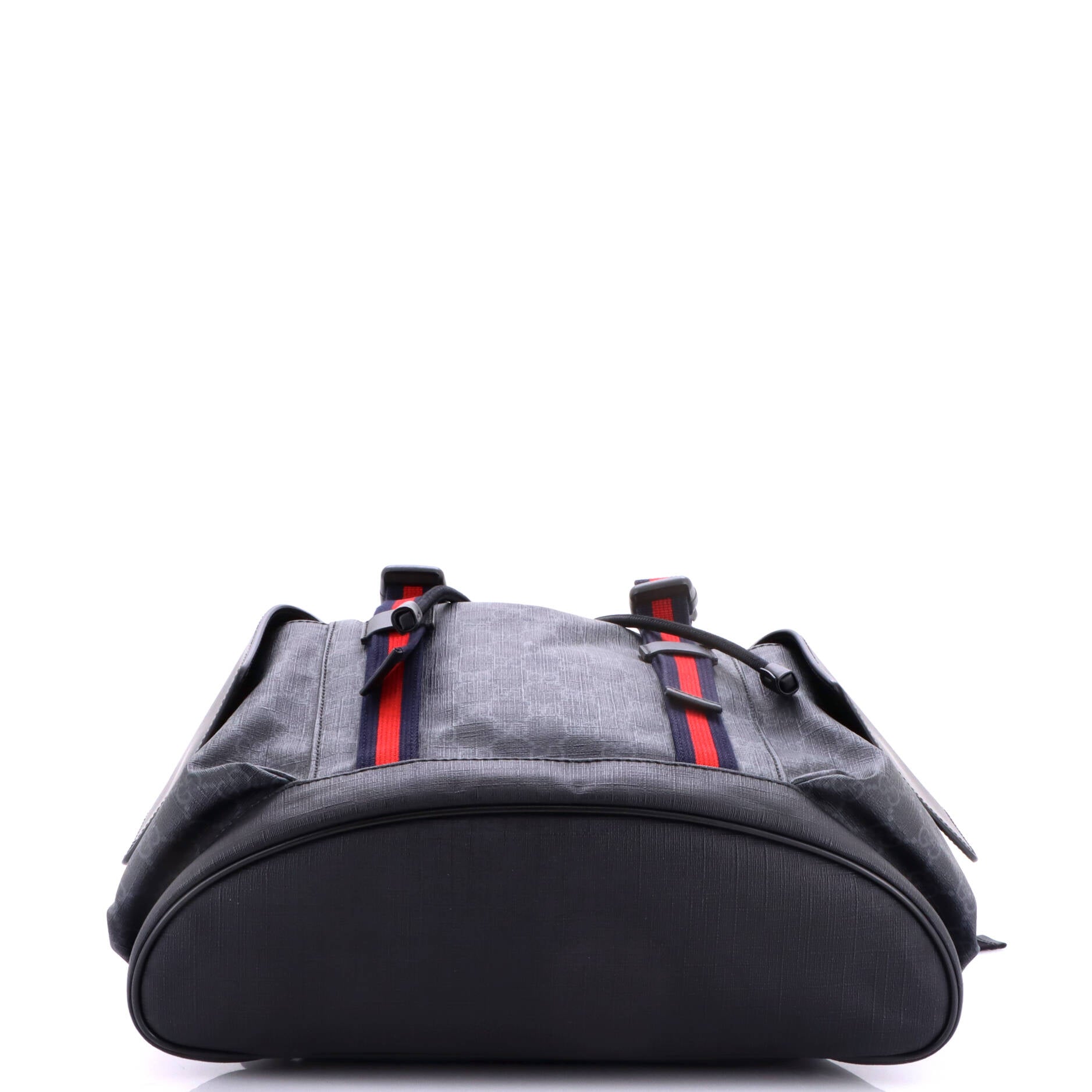 Double Pocket Buckle Backpack GG Coated Canvas Large