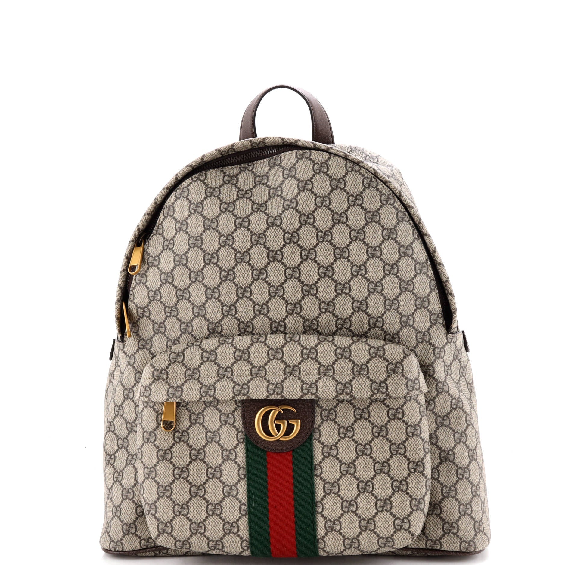Ophidia Front Pocket Backpack GG Coated Canvas Medium