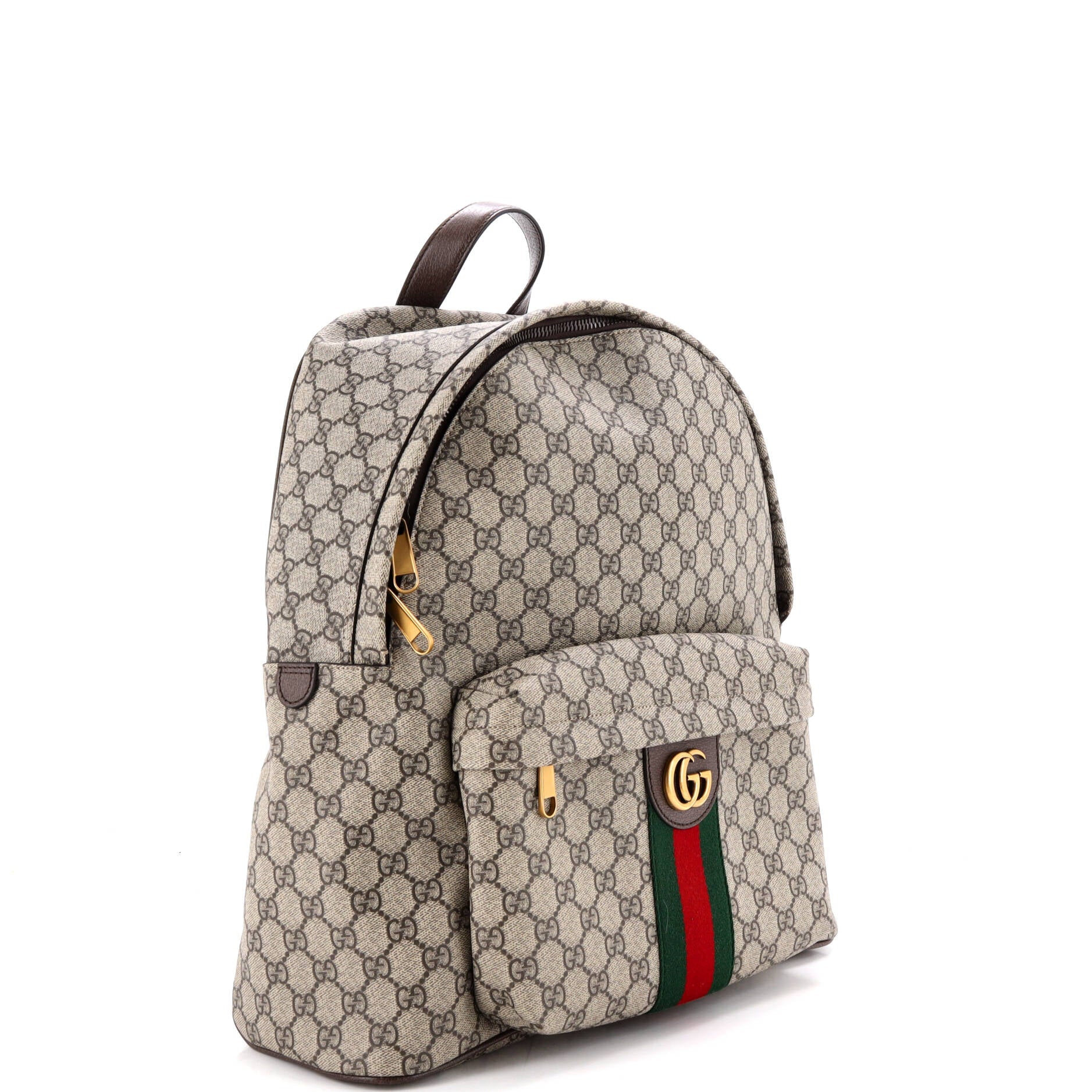Ophidia Front Pocket Backpack GG Coated Canvas Medium