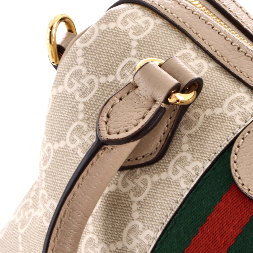Ophidia Convertible Boston Bag GG Coated Canvas Mini