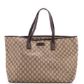 Plus Tote GG Coated Canvas with Leather Large