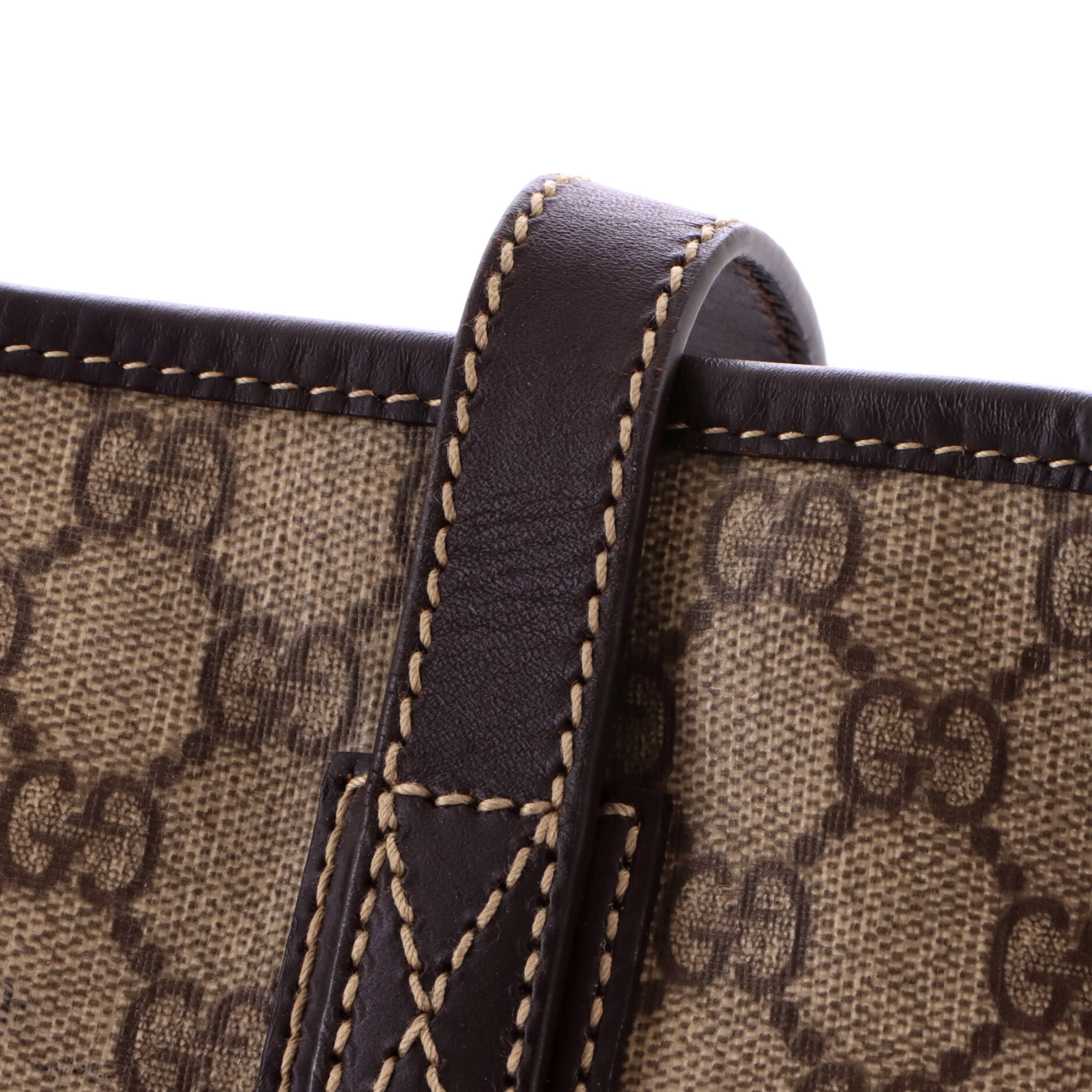 Plus Tote GG Coated Canvas with Leather Large