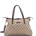 Convertible Zip Tote GG Coated Canvas with Leather Small