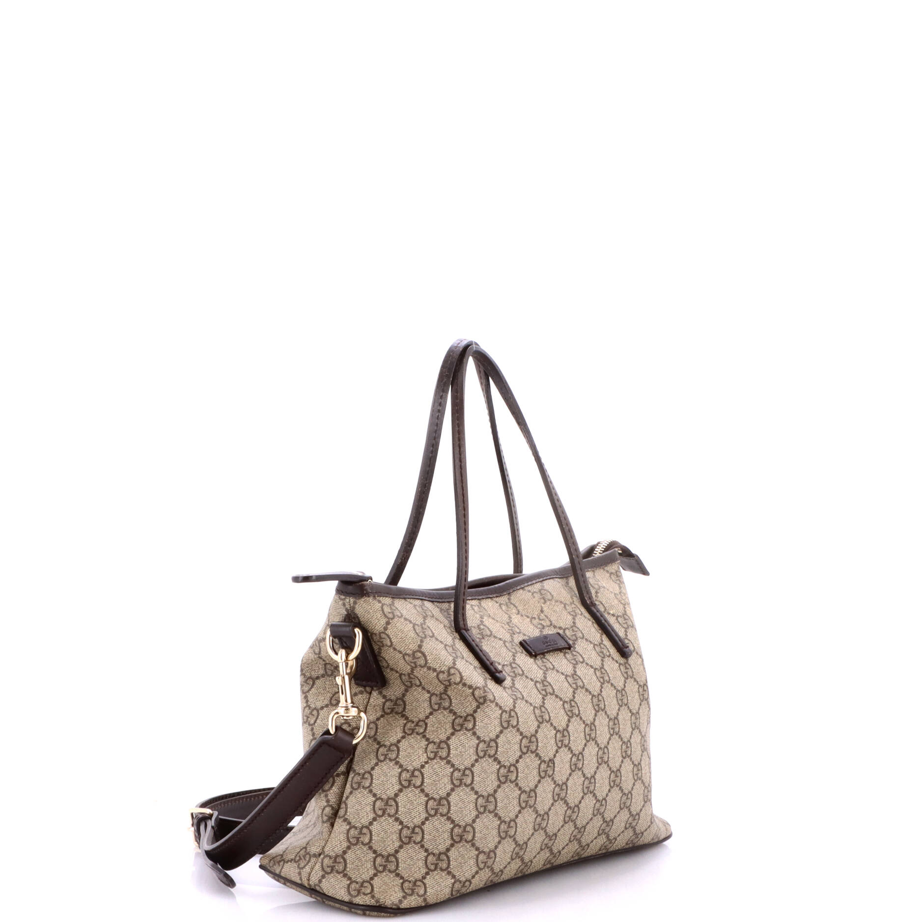 Convertible Zip Tote GG Coated Canvas with Leather Small