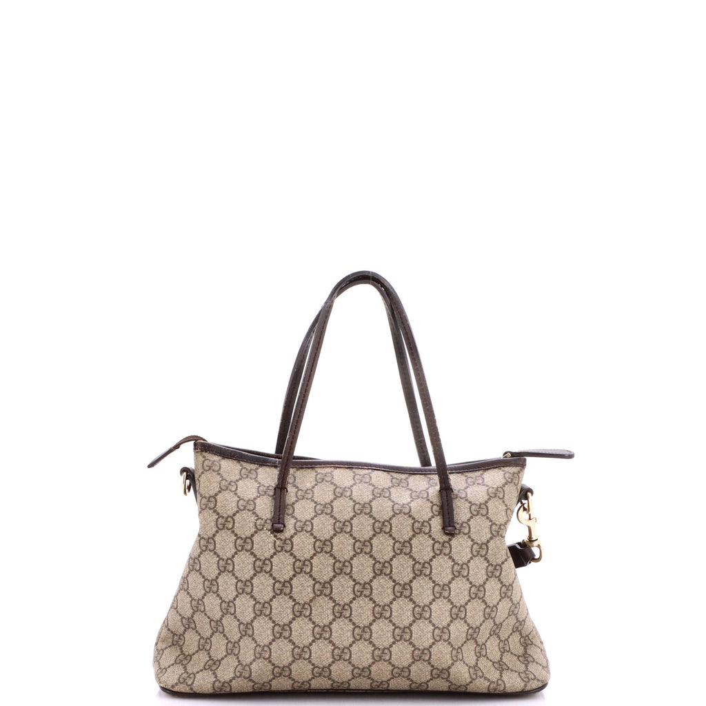 Convertible Zip Tote GG Coated Canvas with Leather Small