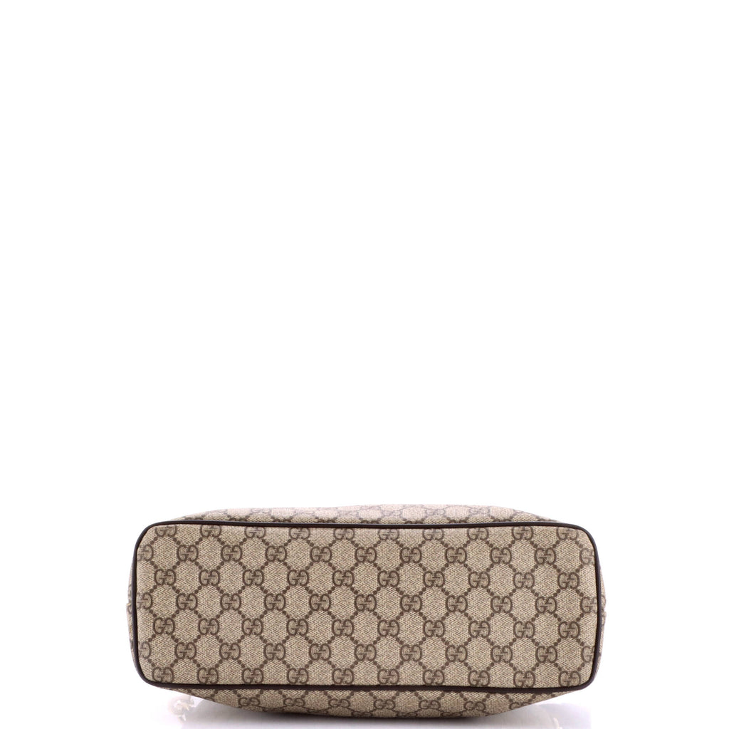 Convertible Zip Tote GG Coated Canvas with Leather Small