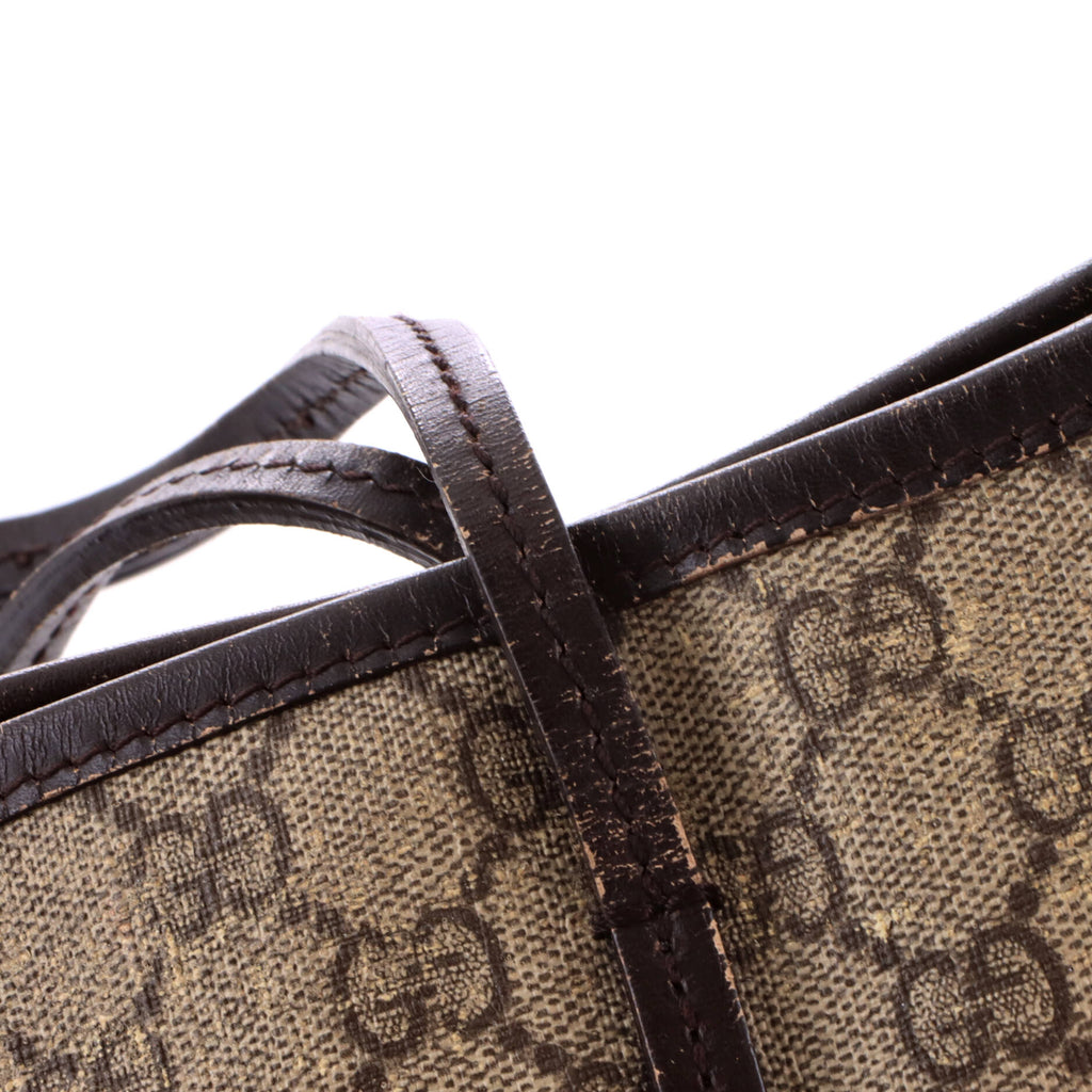 Convertible Zip Tote GG Coated Canvas with Leather Small
