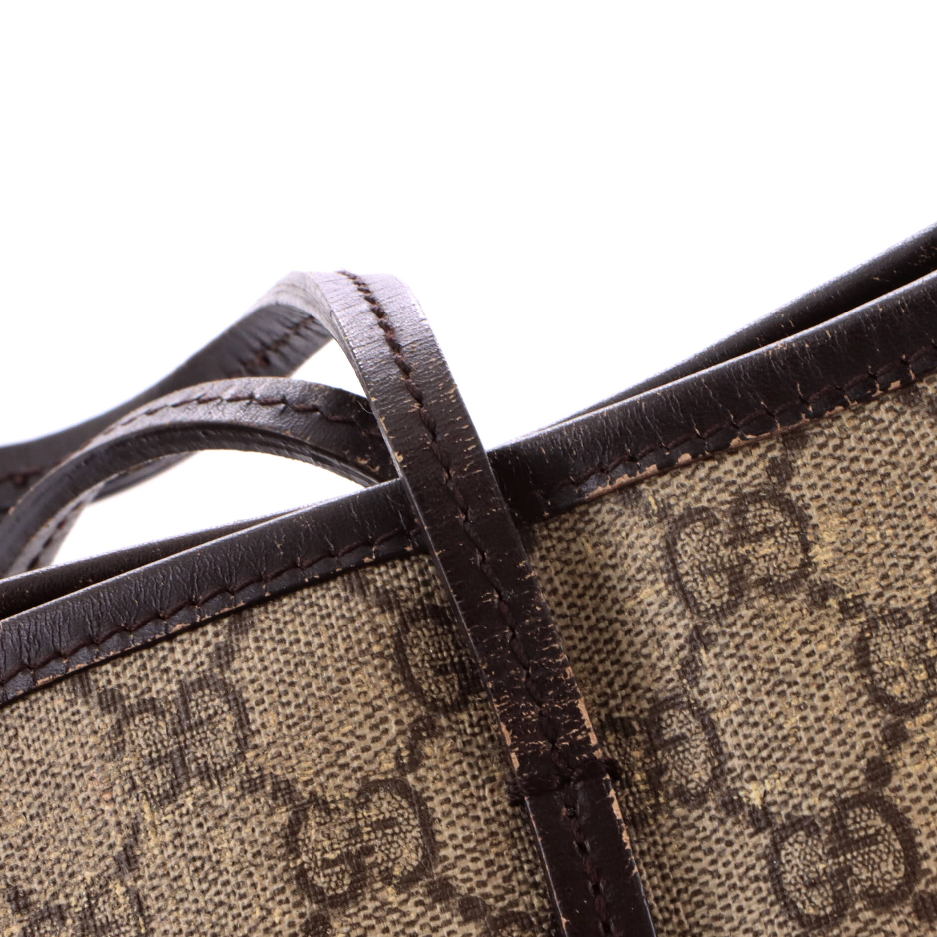 Convertible Zip Tote GG Coated Canvas with Leather Small