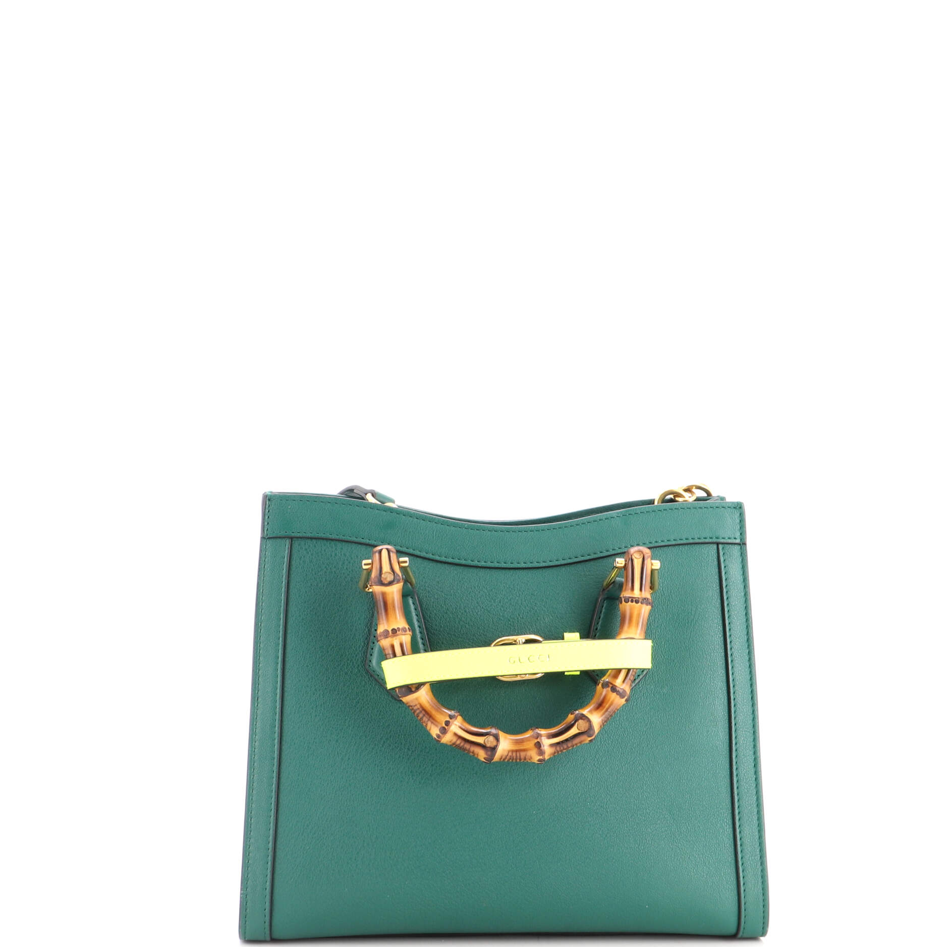 Diana NM Bamboo Handle Tote Leather Small