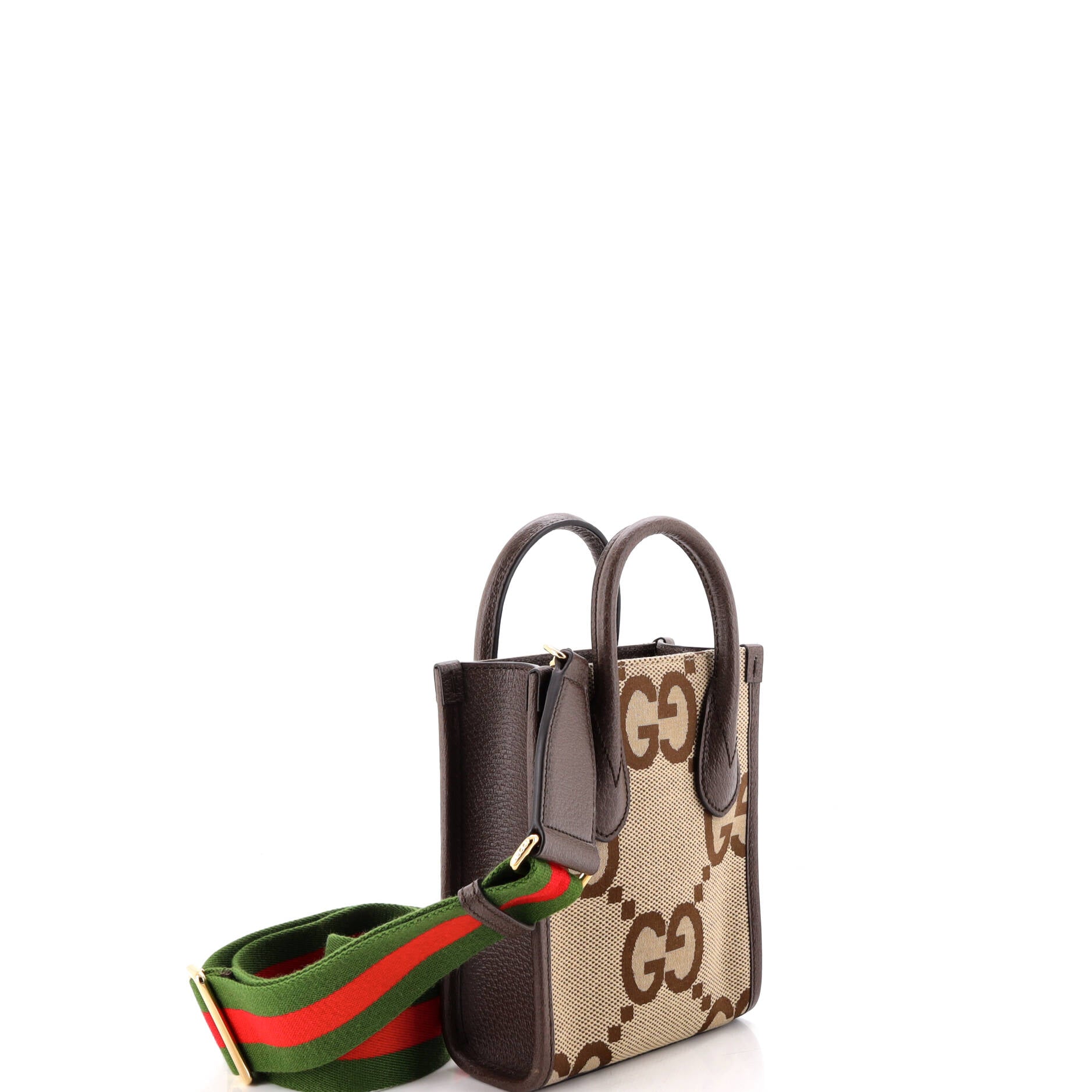 Vertical Tote Jumbo GG Canvas Mini