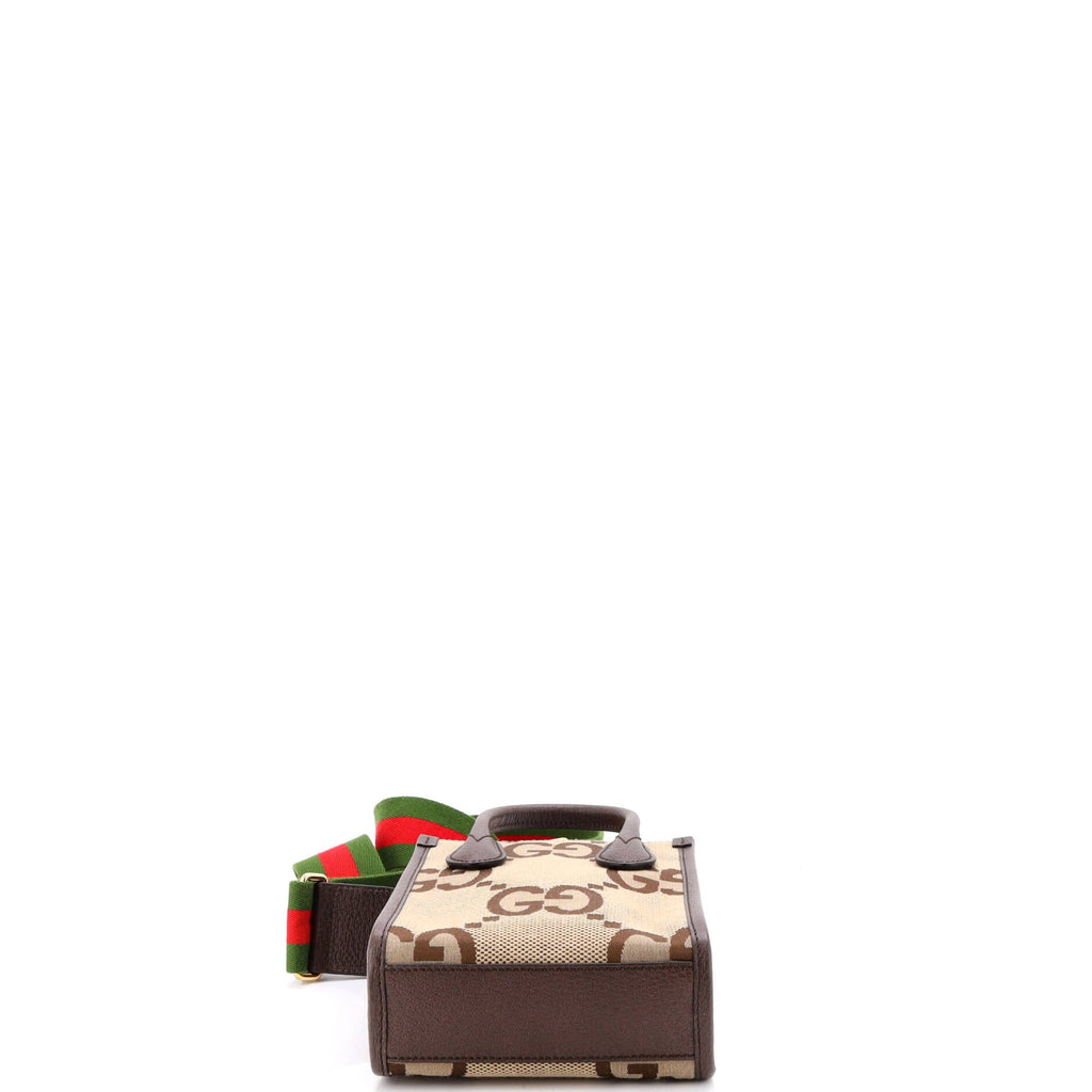 Vertical Tote Jumbo GG Canvas Mini