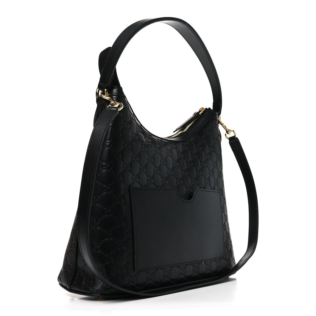 Guccissima Linea A Hobo Black