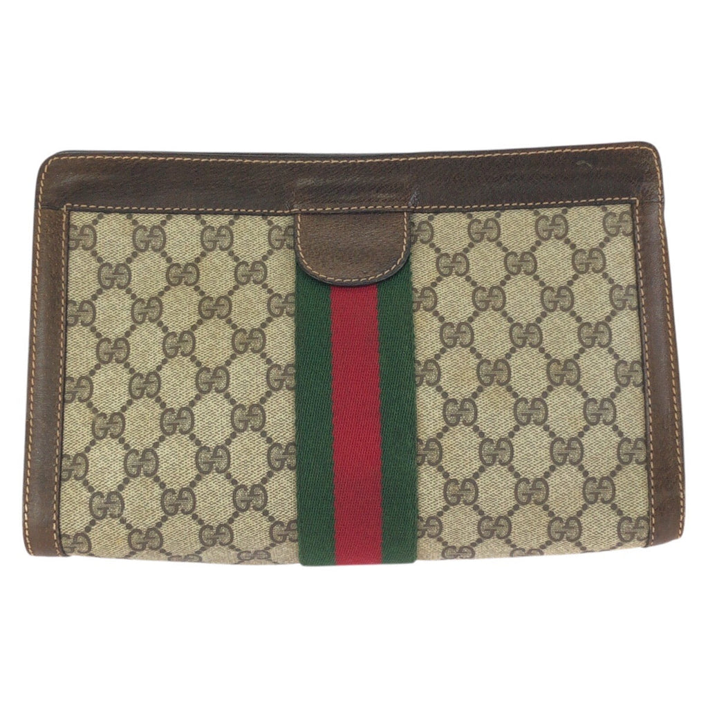 Ophidia Chain Shoulder Bag GG Coated Canvas Medium
