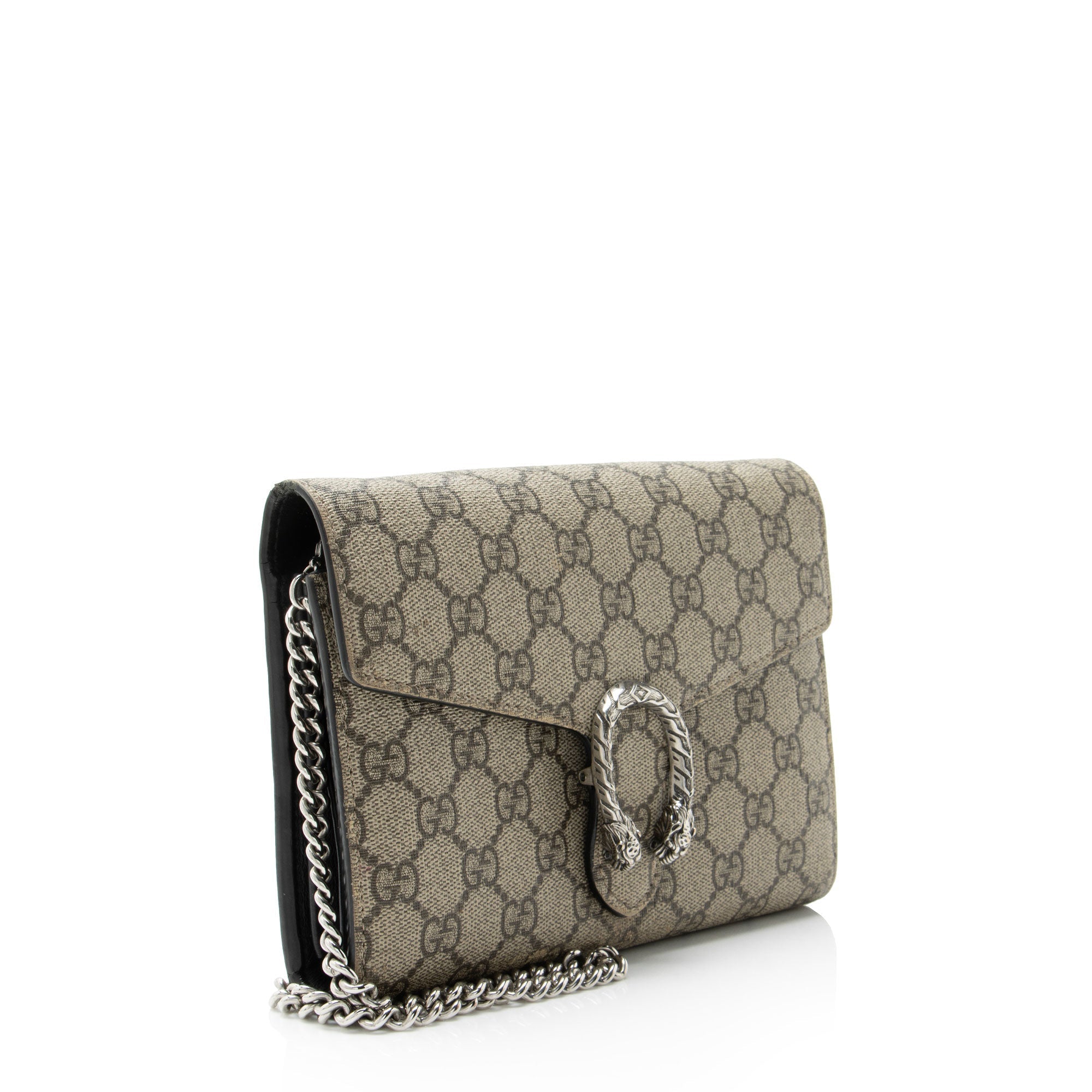 Dionysus Chain Wallet GG Coated Canvas Small