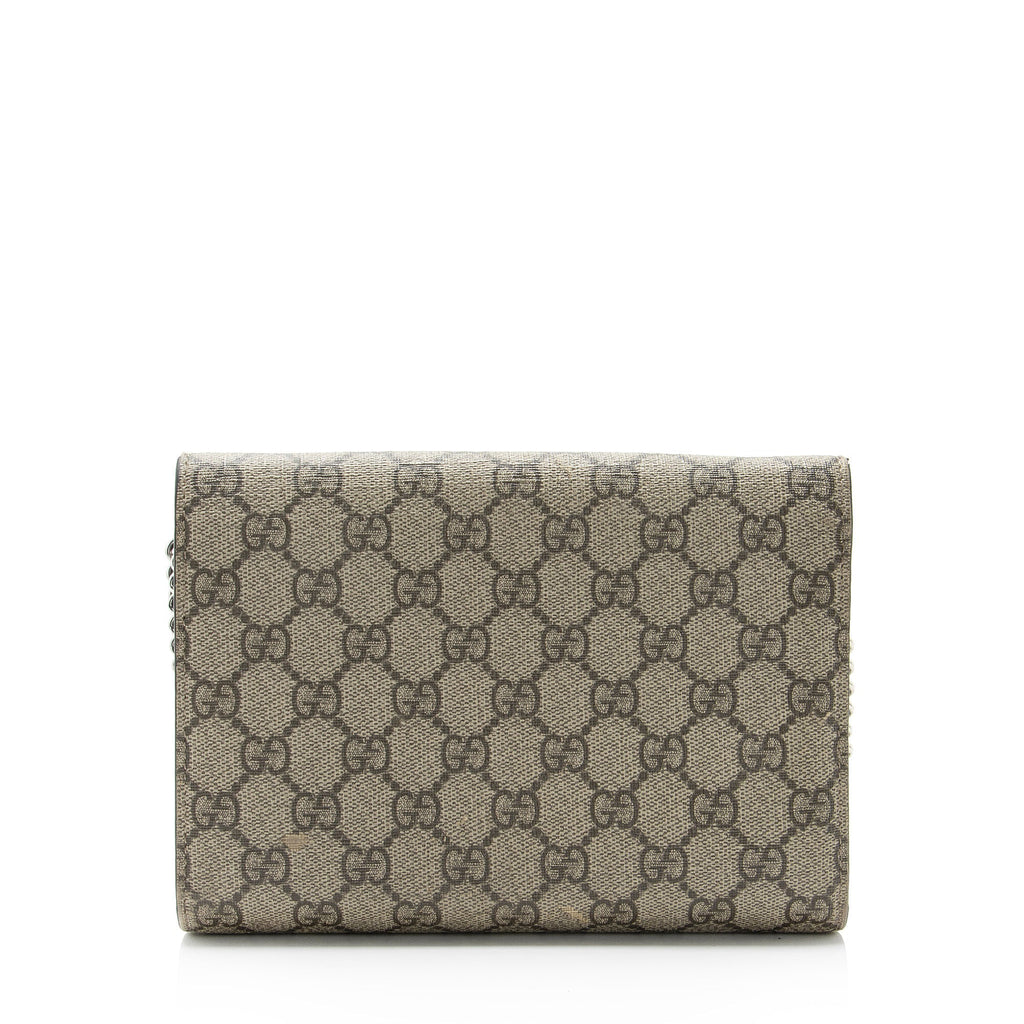 Dionysus Chain Wallet GG Coated Canvas Small