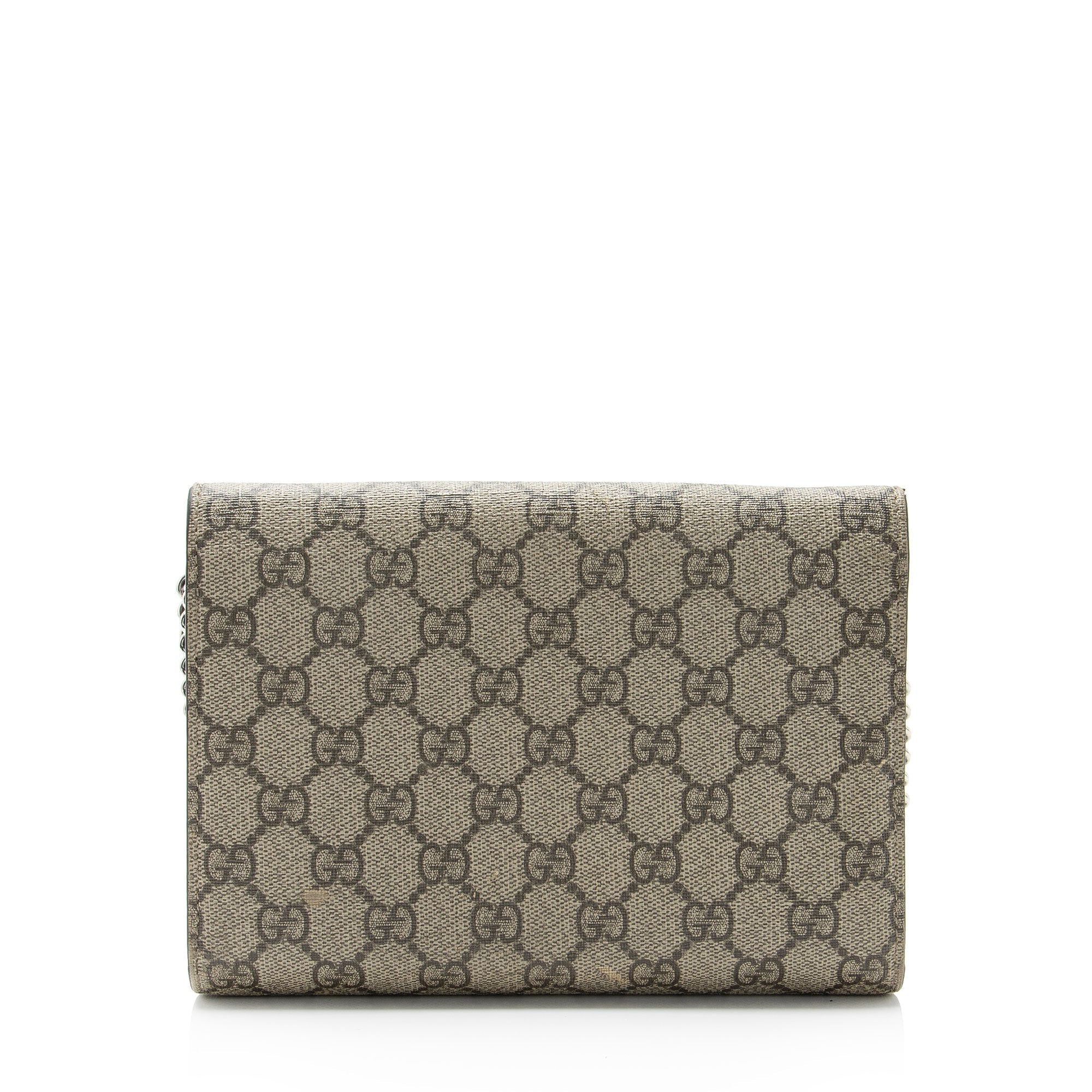 Dionysus Chain Wallet GG Coated Canvas Small