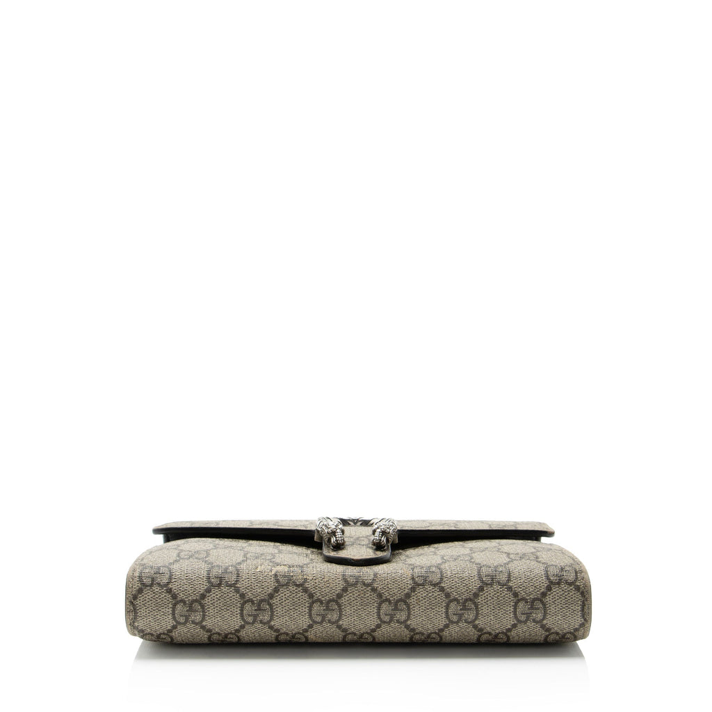 Dionysus Chain Wallet GG Coated Canvas Small