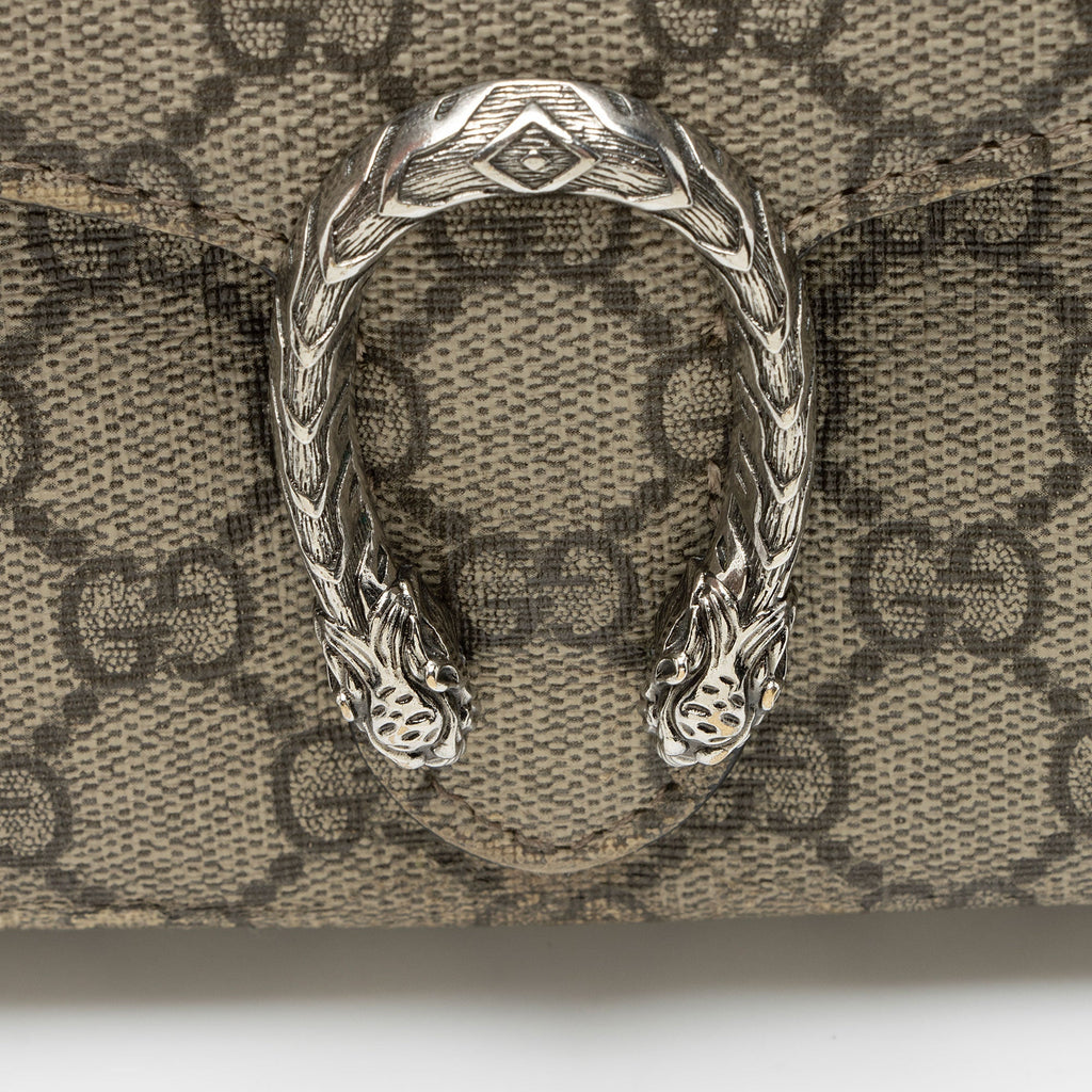Dionysus Chain Wallet GG Coated Canvas Small
