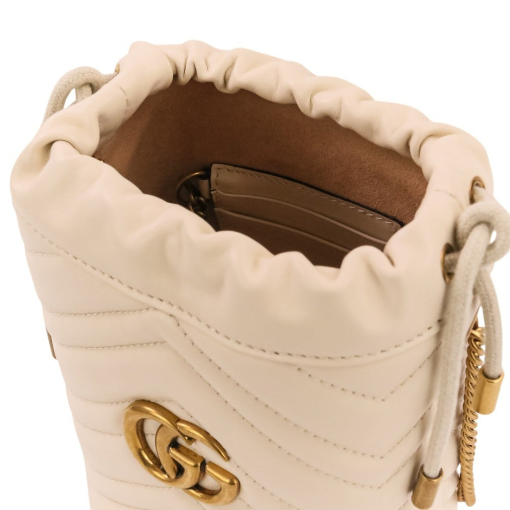 GG Marmont Bucket Bag Matelasse Leather Mini
