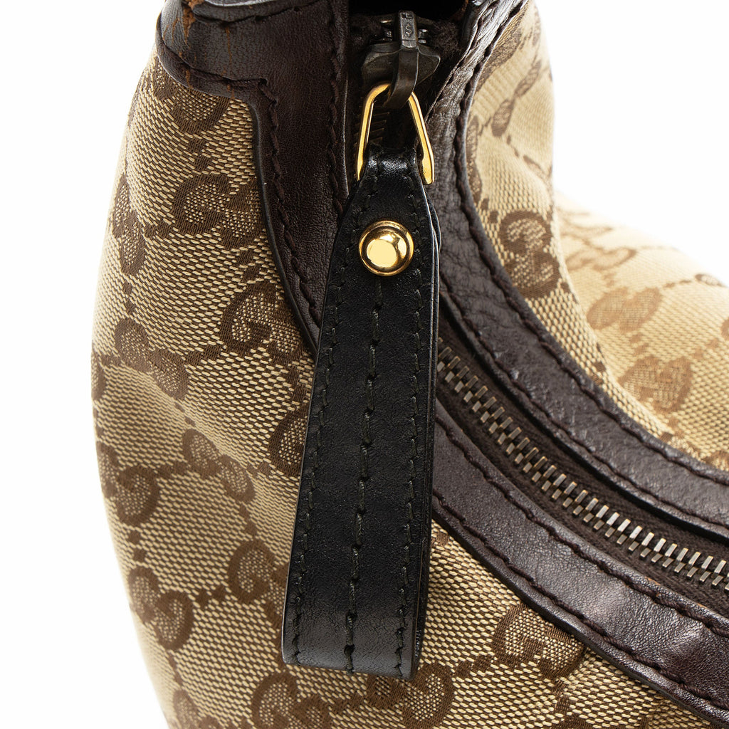 Gucci Vintage GG Canvas Interlocking G Studded Hobo