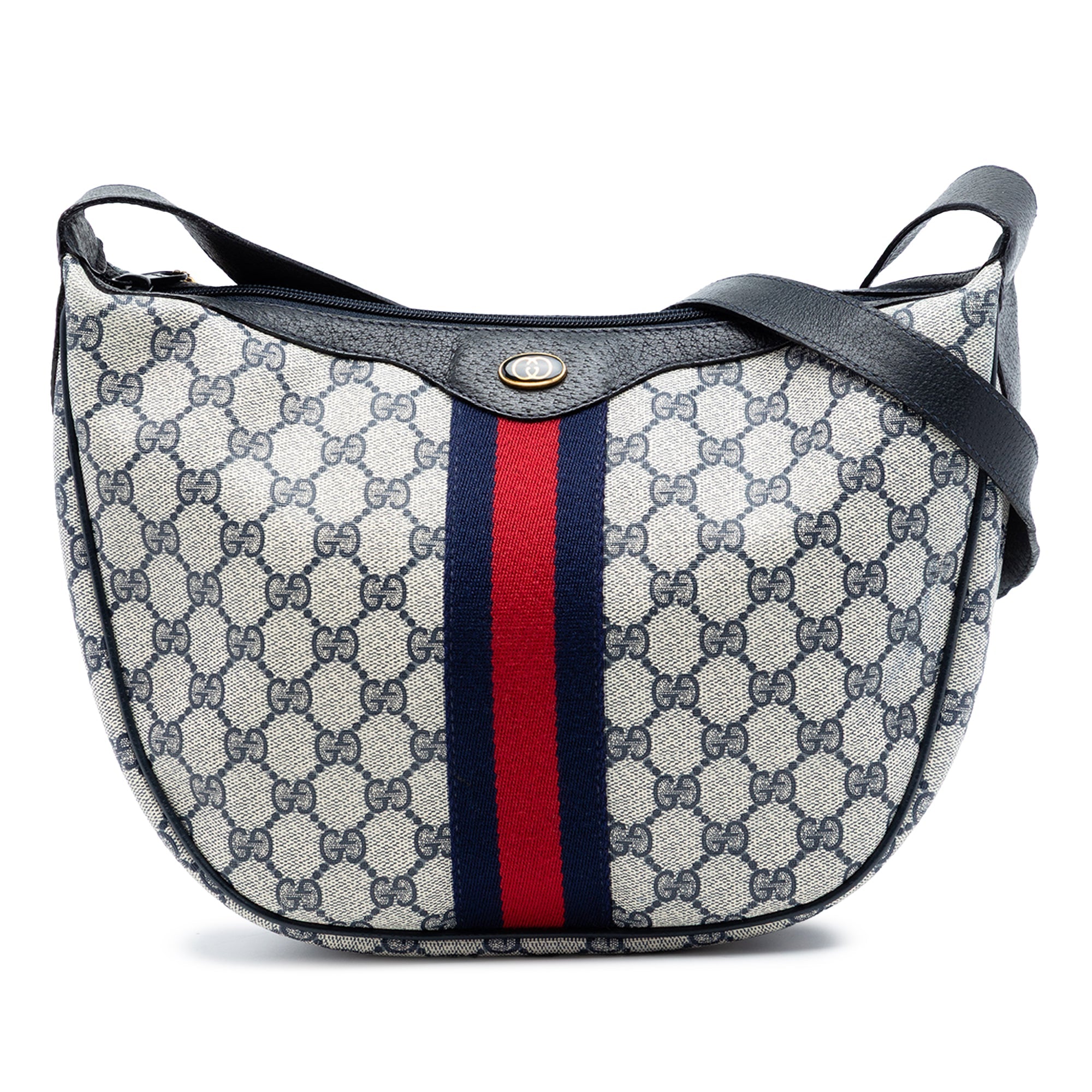Ophidia Half Moon Hobo GG Coated Canvas Small