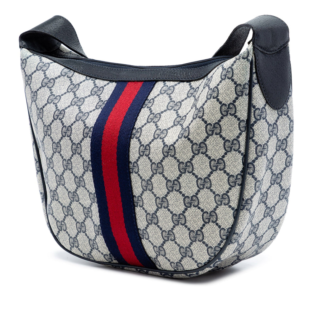 Ophidia Half Moon Hobo GG Coated Canvas Small