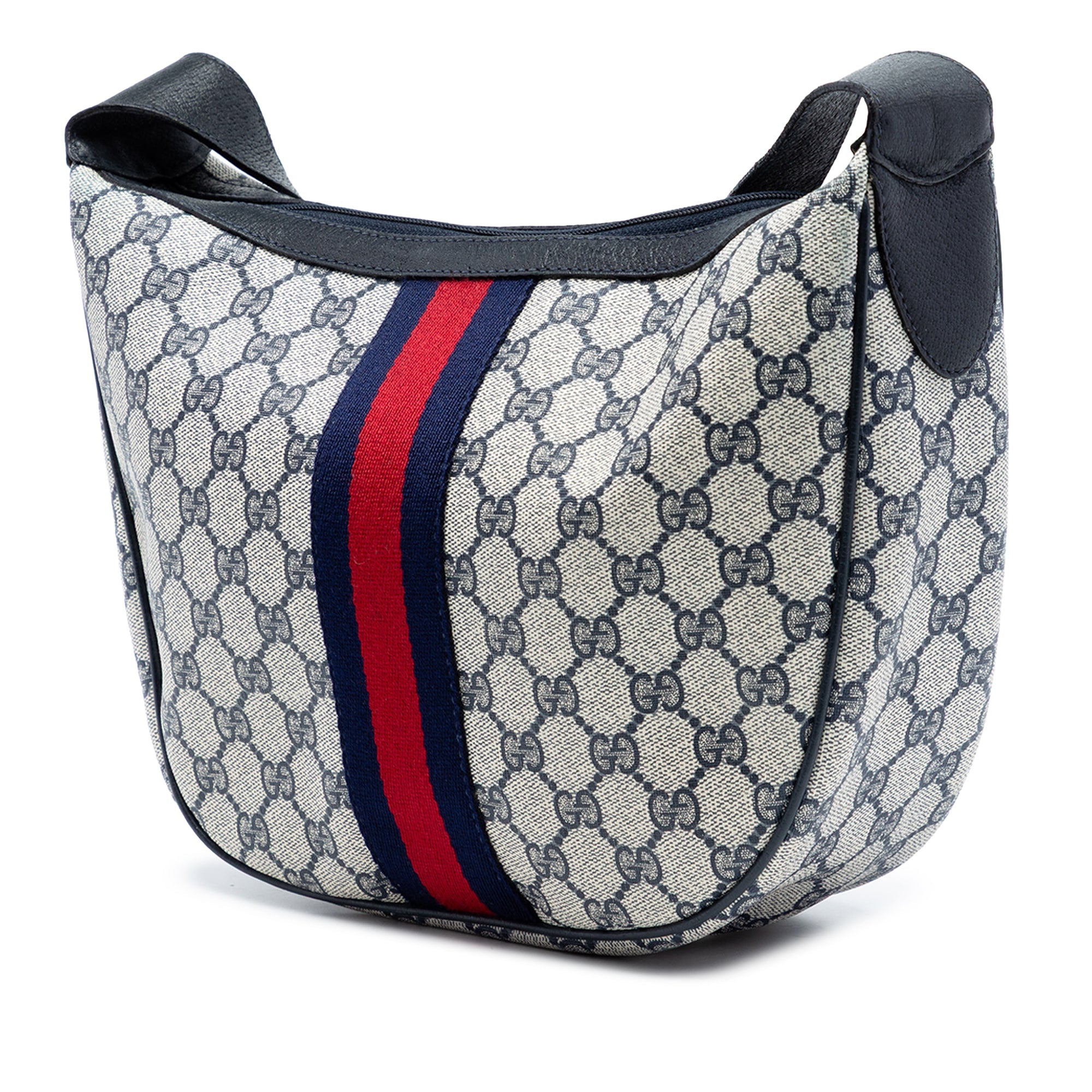 Ophidia Half Moon Hobo GG Coated Canvas Small